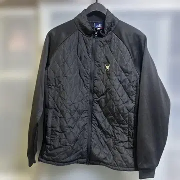 크랭크 블랙 퀼팅 자켓 여성용