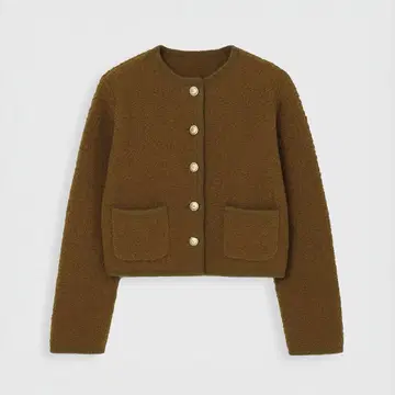 eimy istoire 에이미 이스트 월 TEDDY KNIT JACKET