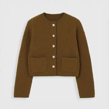 eimy istoire 에이미 이스트 월 TEDDY KNIT JACKET