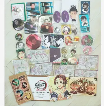 귀멸의 칼날 캔 배지 아크릴 스탠드 묶음 판매