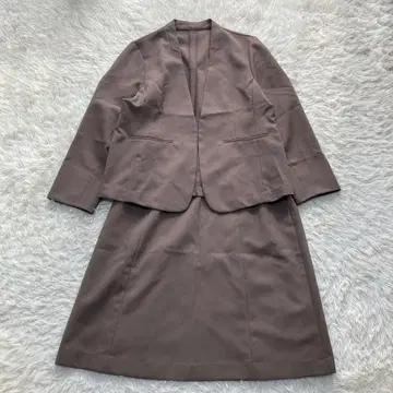 루일 에 부티크 워셔블 노카라 자켓 스커트