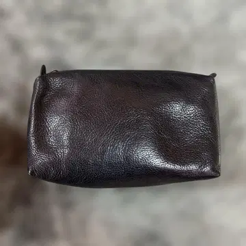 일비종떼 블랙 가죽 파우치