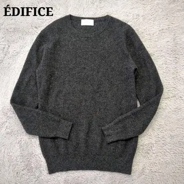 새상품급 EDIFICE 에디피스 퓨어 캐시미어 100% 니트 두툼한 L