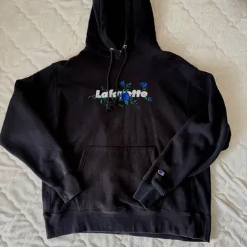 Lafayette x champion 로즈 자수 후디 후드티