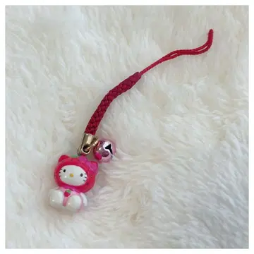 레어 지역 한정 키티 족쇄 도치기 딸기 스트랩 2002