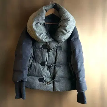 [ 새상품급 ] 다운 숏 기장 블랑슈르 럭스 그레이&네이비