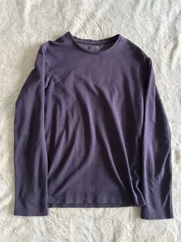 Calvin Klein M 퍼플 긴팔 티셔츠