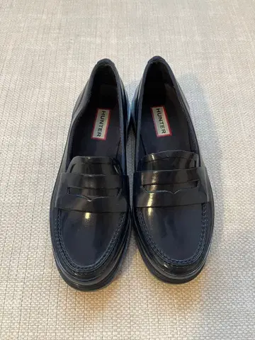 [ 새상품급 ] HUNTER 레인 신발 네이비 22.5cm