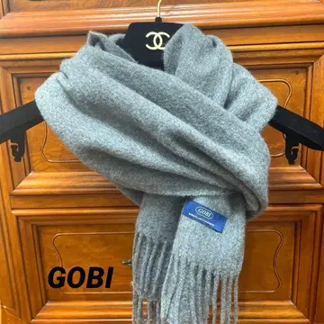GOBI 몽골 캐시미어 머플러 그레이 남녀 공용