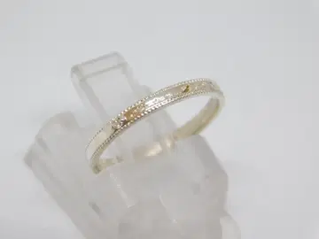 7호 미사용 SAINTS 다이아몬드 메시지 실버 반지