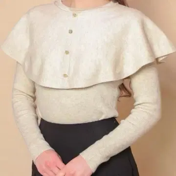 Darich 케이프 니트 상의 아이보리