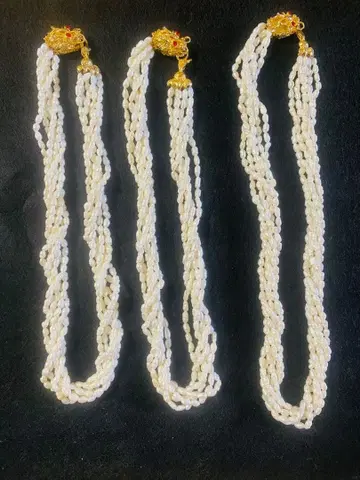 담수 진주 목걸이 6줄 묶음 판매