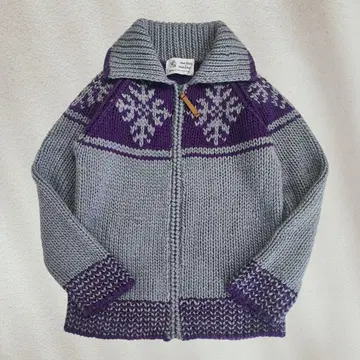 SUPER HAKKA 울 100 카우친풍 노르딕 니트 지퍼