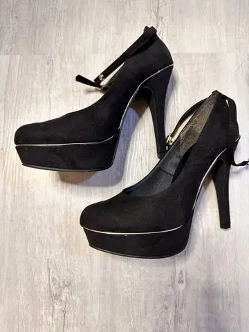 에스페란자 스웨이드 스트랩 힐 23.5cm