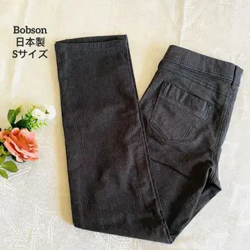 일본제 Bobson 밥슨 스트레치 팬츠 차콜 그레이 S 사이즈