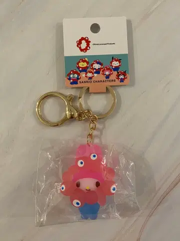 마이멜로디 산리오 미야쿠미야쿠 클리어 컬러 마스코트 키링