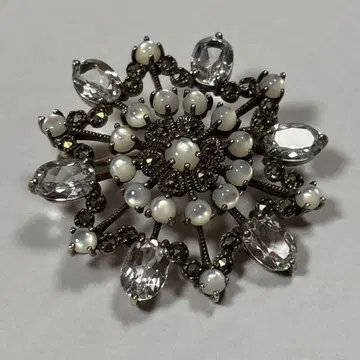 imac 브로치 액세서리 이마 실버925 은 큐빅