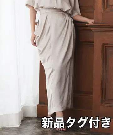 [택 포함 새상품] 아뉴앙스 아지메 드레이프 타이트 스커트 M