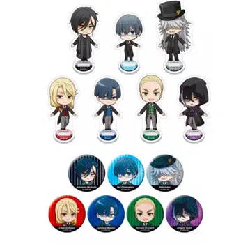 블랙 집사 기숙학교 편 손잡고 아크릴 스탠드 홀로그램 캔뱃지