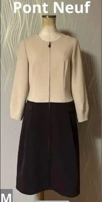 Pont Neuf 폰느프 코트 원피스 바이컬러