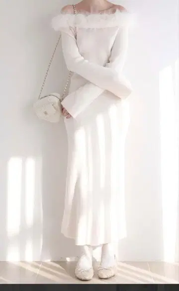 [ Seemi. ] 퍼 니트 원피스