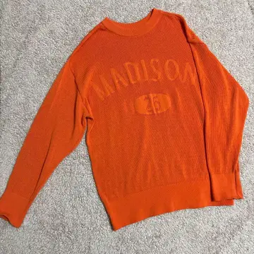 라운드 드레스 2WAY 니트 오렌지