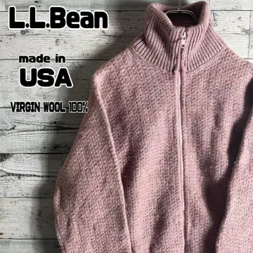 [ USA ] 엘엘빈 풀 집업 울 니트 가디건 여성용 L