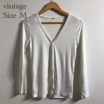 [ 새상품급 ] 가디건 화이트 vintage 레트로 스트릿 모드