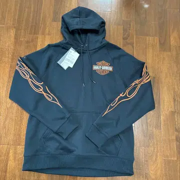 택 포함 새상품 할리데이비슨 후드티 소매 파이어 백 프린트 독수리