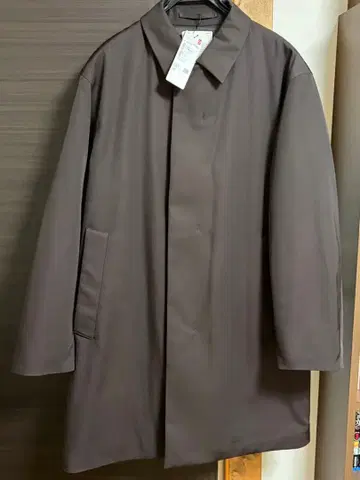 UNIQLO 유니클로 C 퍼프테크 하프 코트 브라운 M