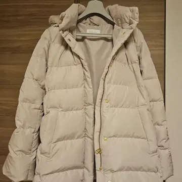 글로벌 워크 우츠쿠 실루엣 발수 다운 코트 L