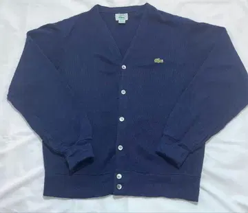 LACOSTE 라코스테 가디건 네이비 와니 로고 M