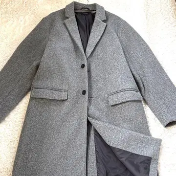 남성용 체스터 코트 그레이 롱 깔끔 비즈니스 L 사이즈