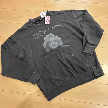 LIFE 라이프 마릴린 몬로 맨투맨 트레이닝복 빈티지 데미지