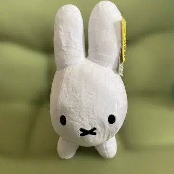 택 포함 새상품 블루나 애니멀 봉제 인형 화이트 약 30cm