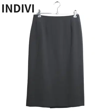 인디비 여성용 무릎 기장 S 심플 오피스 캐주얼 그레이