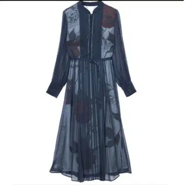 Ameri VINTAGE ELLA VEIL DRESS 네이비