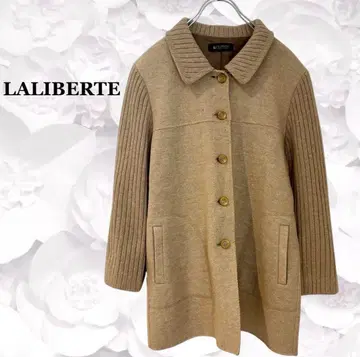 [라리벨테] 자켓 코트 [F] 베이지 리브편 울 심플