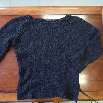 블랙 래글런 슬리브 니트 L kiyokotakase