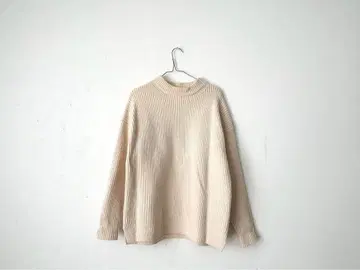 BEAMS 리브 보틀넥 니트