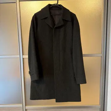 [새상품급] 다크 그린 벨트 포함 코트 사이즈 44