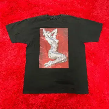 KAWIJAMELE 카우이 그래픽 T셔츠 블랙 남성용 L