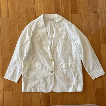 라운지 드레스 코튼 오버 자켓