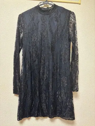 ZARA 블랙 레이스 원피스 긴팔