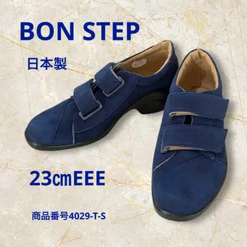 BON STEP 캐주얼 슈즈 일본제 네이비 스웨이드 23cm