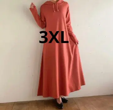 미사용 새상품 JUNOAH 후드티 A라인 맥시 원피스 3XL