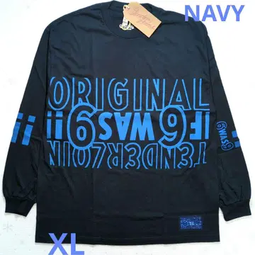 TL L/S XL 3A NAVY 텐더 로인 미사용 긴팔T셔츠 택 포함