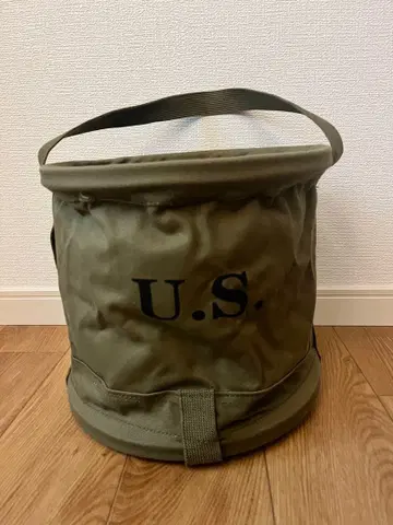 미사용 새상품) U.S. 올리브 드럼 버킷형 백 더스트 박스