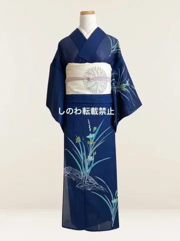 화학 섬유 명주 호몬기 넓은 옷깃 네이비 여름 아이템