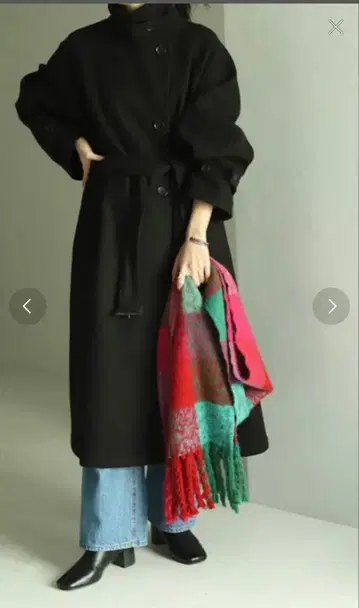 FREAK'S STORE 울리 더블 브레스트 코트